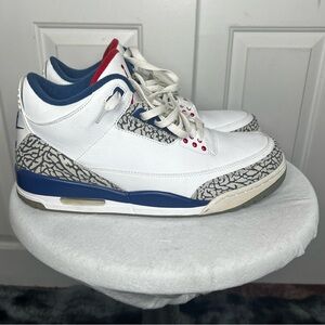 Nike Air Jordan 3 Retro “true blue 2012” (white/true blue) Size 11.5 US (no box)